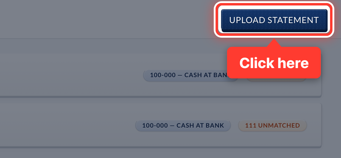 The Upload Statement button, circled